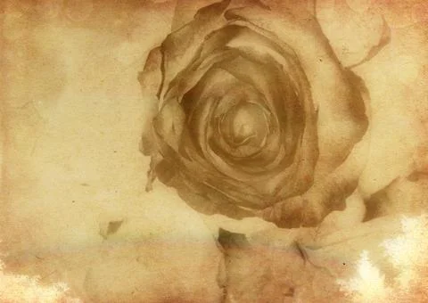 Abstract grunge rose 스톡 일러스트