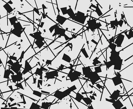 Abstract Grunge Splatter Seamless Pattern Design Stock Illustration