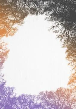 Abstract Grunge Splatter Tree Background Illustrazione stock