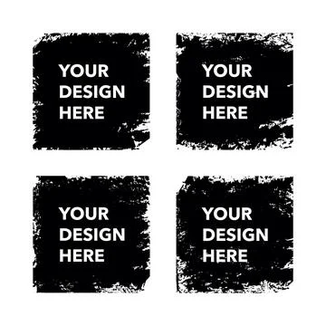 Abstract Grunge Square Background Stock Illustration