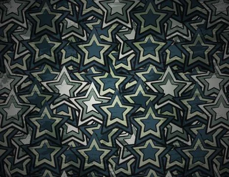 Abstract grunge star background Stock Illustration