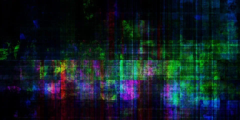 Abstract Grunge Technology Background With Digital Elements Stock Illustration