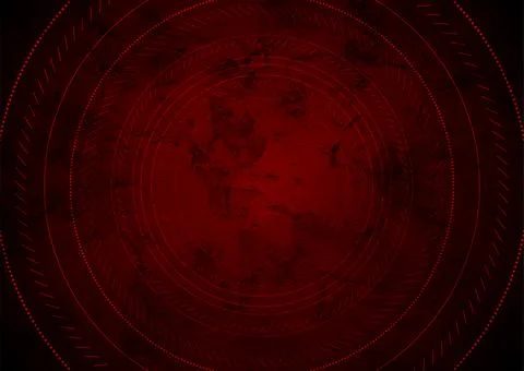 Abstract grunge technology background with linear geometric circles イラスト素材