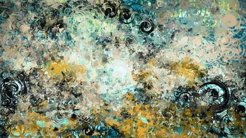 Abstract grunge texture and background with circular spiral elements Stock Illustration