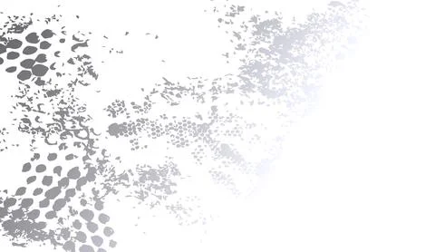 Abstract grunge texture background with white and grey distressed halftone Stock Illustration