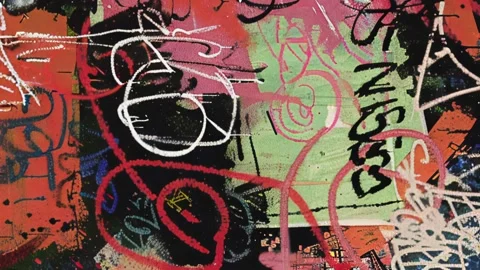 Abstract Grunge Texture Frame Video stock 300326516