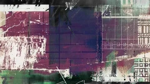 Abstract Grunge Texture Frame Stock Footage 300828002