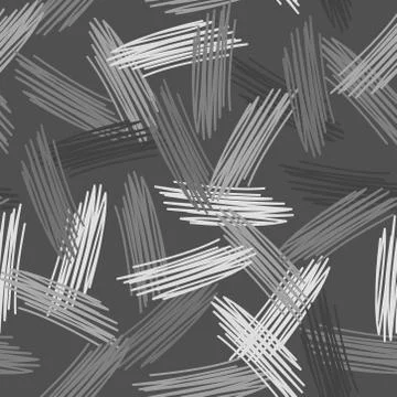 Abstract grunge texture seamless pattern. gray background. vector 库存插图