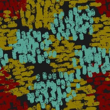 Abstract grunge texture stylized seamless pattern rapport vector Illustrazione stock