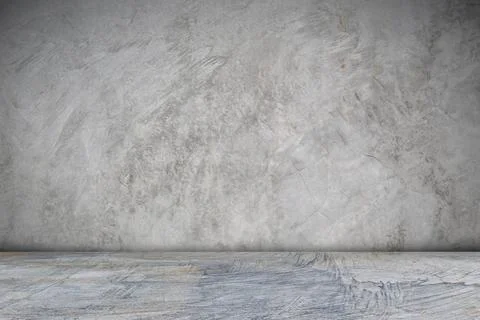 Abstract grunge wall texture. Gray concrete wall and floor interior backgroun Stock Photos