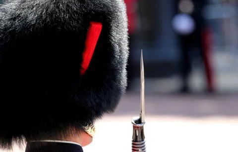 Abstract Guardsman During Trooping The Colour London England Stock Photos