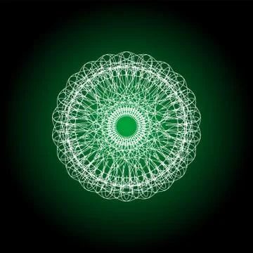 Abstract guilloche elements for diploma or certificate. abstract mandala Stock Illustration