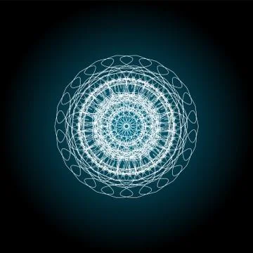 Abstract guilloche elements for diploma or certificate. abstract mandala イラスト素材