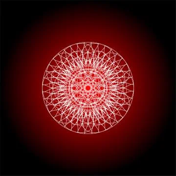 Abstract guilloche elements for diploma or certificate. abstract mandala Stock Illustration