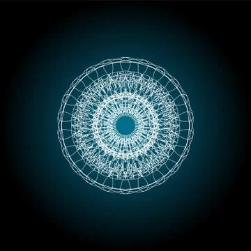 Abstract guilloche elements for diploma or certificate. abstract mandala Stock Illustration