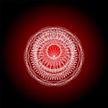 Abstract guilloche elements for diploma or certificate. abstract mandala Stock Illustration