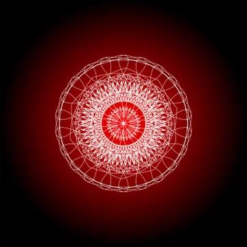 Abstract guilloche elements for diploma or certificate. abstract mandala Stock Illustration