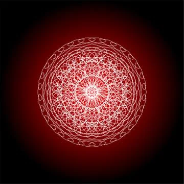 Abstract guilloche elements for diploma or certificate. abstract mandala Illustrazione stock