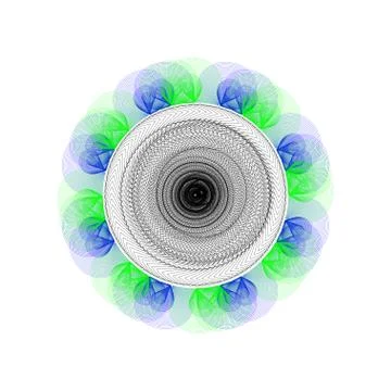 Abstract guilloche pattern Vector illustration Stock Illustration