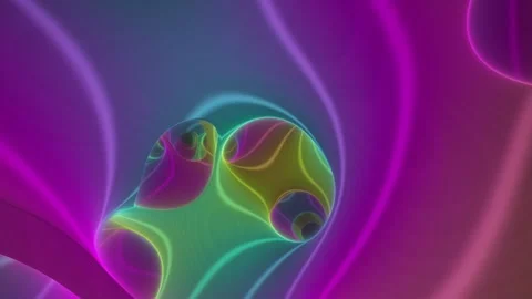 Abstract Gyroid Flight Seamless Loop Background Видео 347944610
