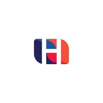 Abstract h letter Stock Illustration