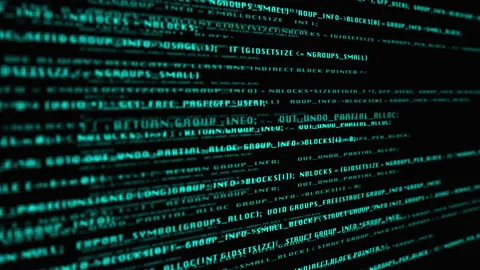 Abstract Hacker Code Security Data Protection. Video stock 144854959