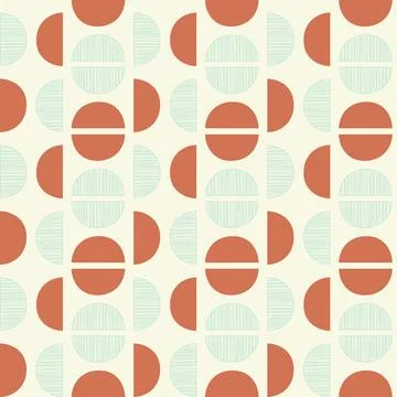 Abstract half circle retro pattern Stock Illustration