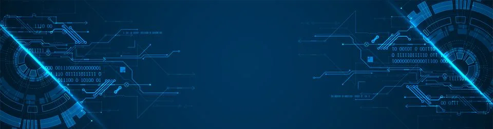 Abstract half-circle technology circuit board. Communication concept. 스톡 일러스트