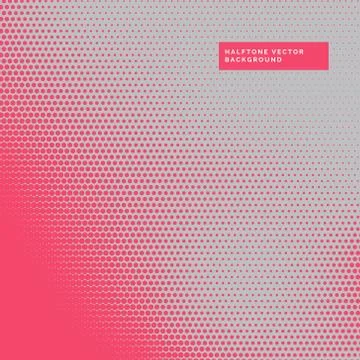 Abstract halftone backgroind in red and gray color Stock Illustration
