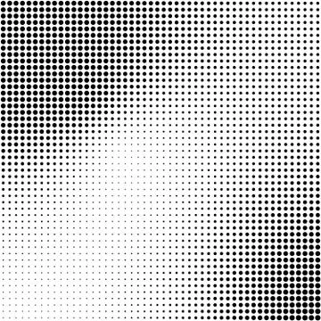Abstract halftone background in black and white. Dotted vector pattern Stock Illustration