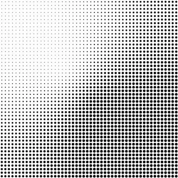 Abstract halftone background in black and white. Dotted vector pattern Illustrazione stock