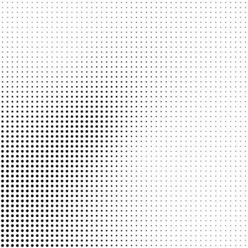 Abstract halftone background in black and white. Dotted vector pattern Stock Illustration