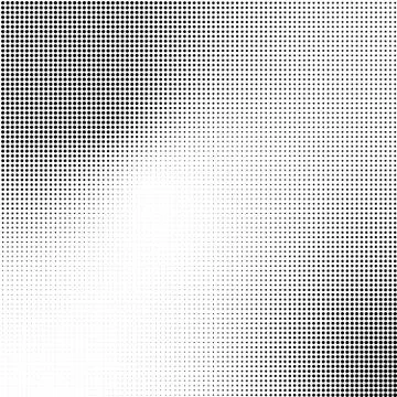 Abstract halftone background in black and white. Dotted vector pattern Stock Illustration