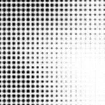 Abstract halftone background in black and white. Dotted vector pattern Illustrazione stock