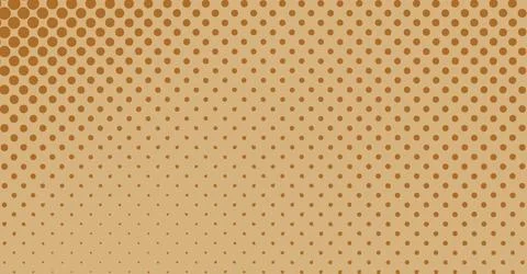 Abstract halftone background with brown gradient dots pattern for retro comic bo イラスト素材