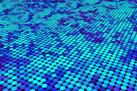 Abstract halftone background in a circles Stock Illustration