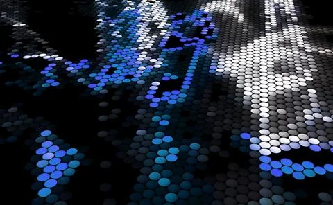 Abstract halftone background in a circles Stock Illustration