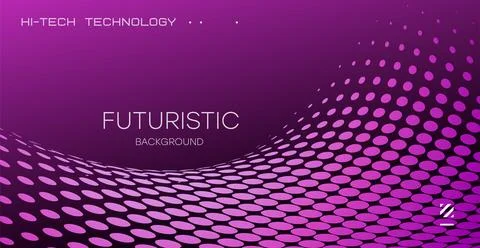 Abstract halftone background, geometric figure on a gradient background, vect Stock Illustration