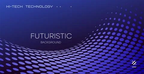 Abstract halftone background, geometric figure on a gradient background, vect Stock Illustration