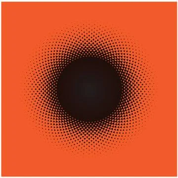 Abstract halftone background, halftone circle shape Stock Illustration