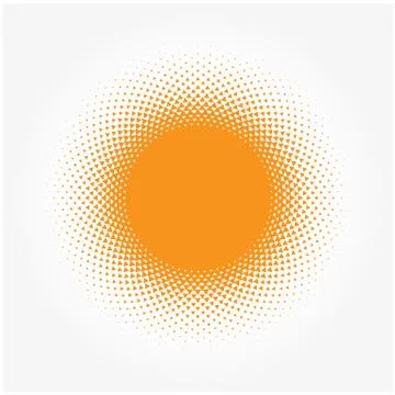 Abstract halftone background, halftone circle shape Illustrazione stock