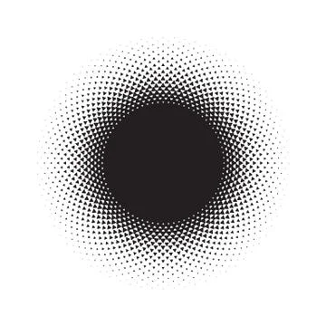 Abstract halftone background, halftone circle shape Stock Illustration