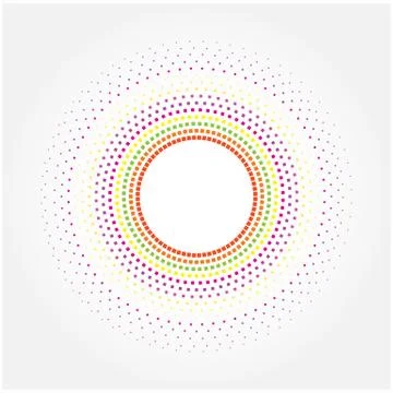 Abstract halftone background, halftone circle shape. Stock Illustration
