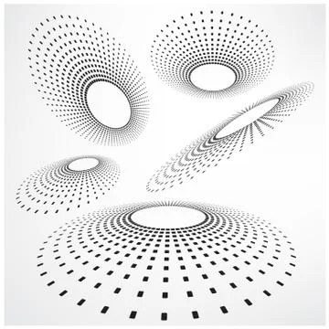 Abstract halftone background, halftone circle shape Stock Illustration