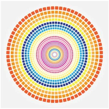 Abstract halftone background, halftone circle shape Stock Illustration