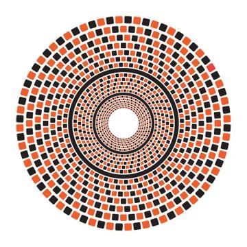 Abstract halftone background, halftone circle shape. Stock Illustration