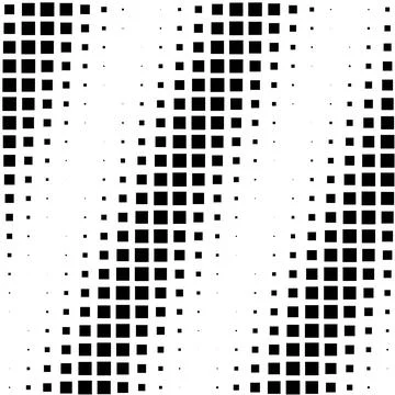 Abstract halftone background illustration with black squares pattern design.. Stock Illustration