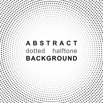 Abstract halftone backgrounds. Dot radial pattern. Vector illustration. Abstract Stock Illustration