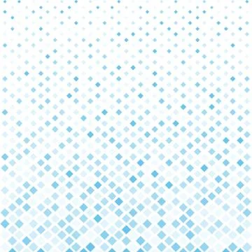 Abstract halftone blue square pattern background, Vector modern futuristic te 库存插图
