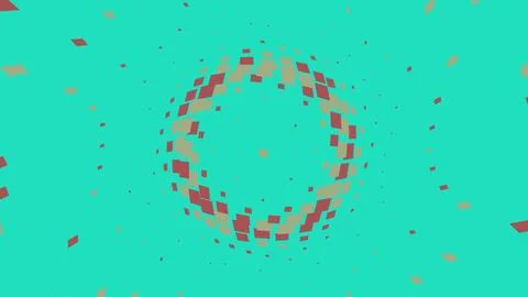 Abstract halftone circle pattern with square shapes Illustrazione stock